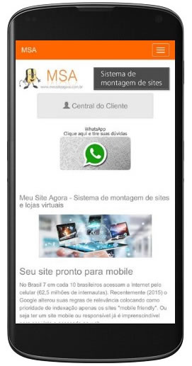 WhatsApp para o seu site com o Meu Site Agora